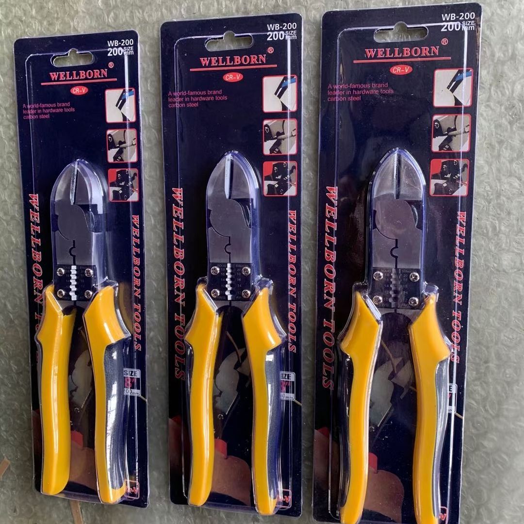 Multifunctional pliers oblique mouth