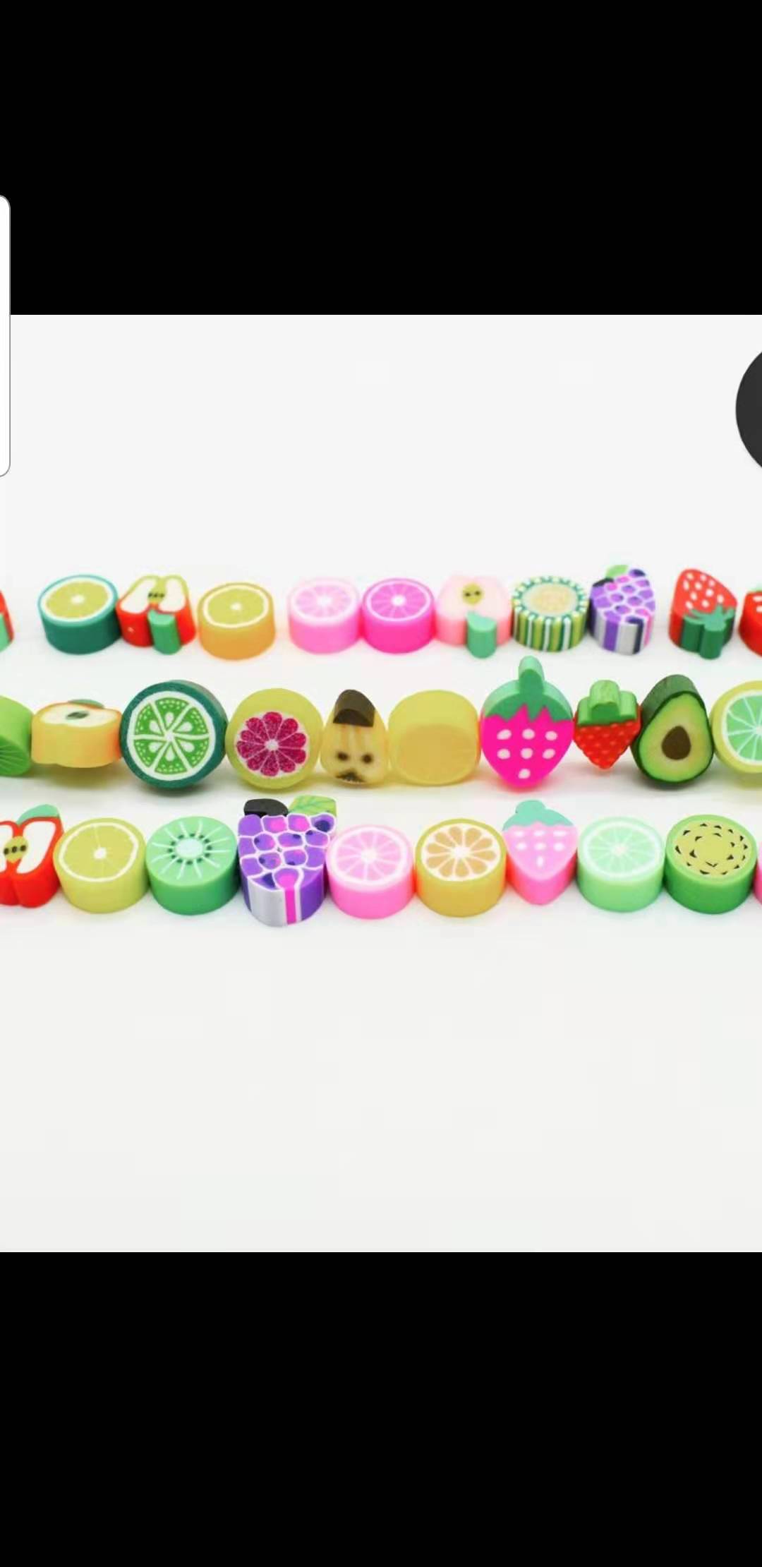 软陶耳环软陶珠子软陶切片细节图