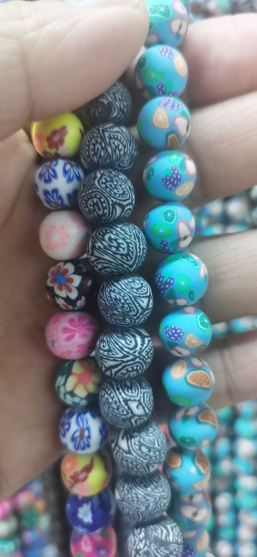 软陶珠子软陶花软陶片