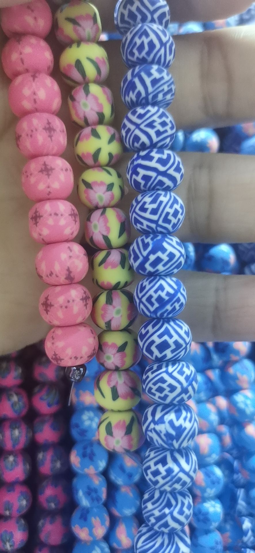 软陶珠子软陶花软陶片细节图