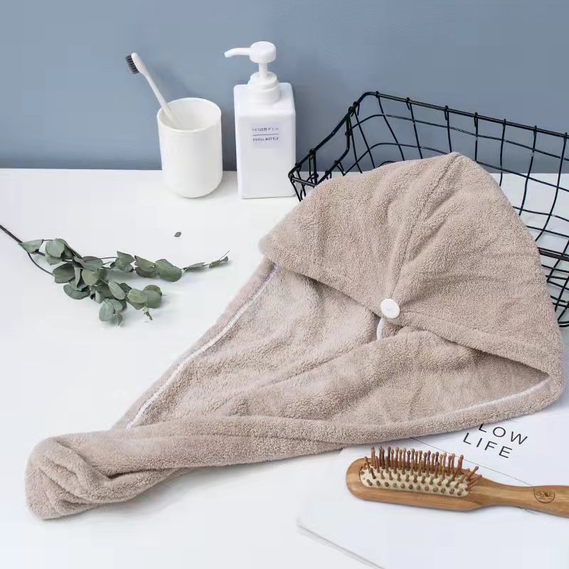 Dry Hair Hat, Dry Hair Artifact, Quick Drying Fabric, Water Absorption 300G Coral Velvet Fabric Specification drawing