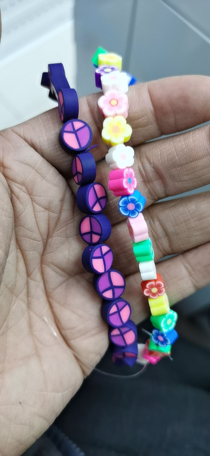 软陶耳环软陶珠子软陶切片细节图