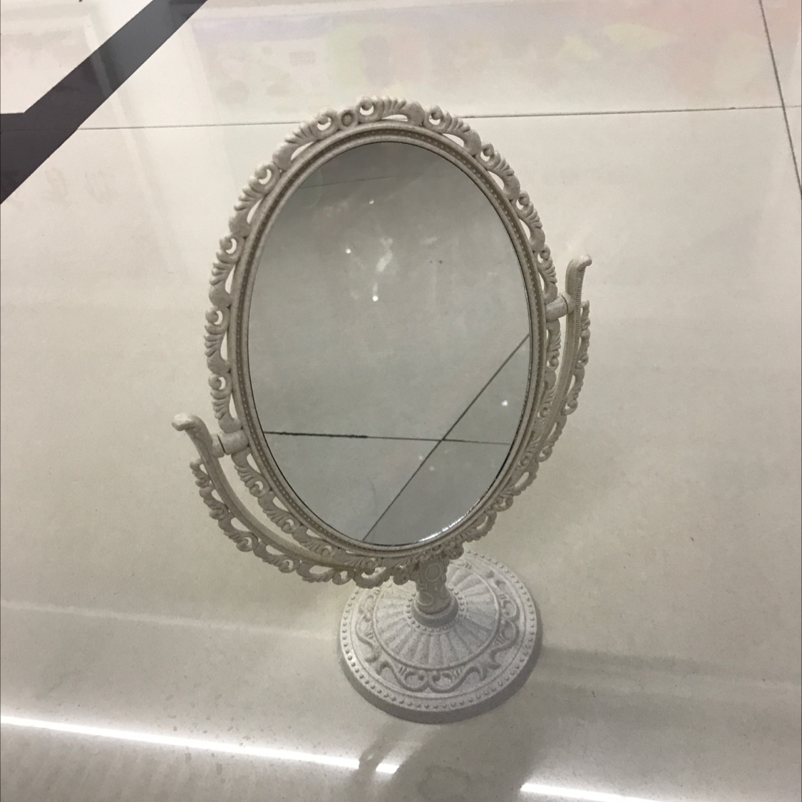 Double-Sided Table Mirror Specification drawing