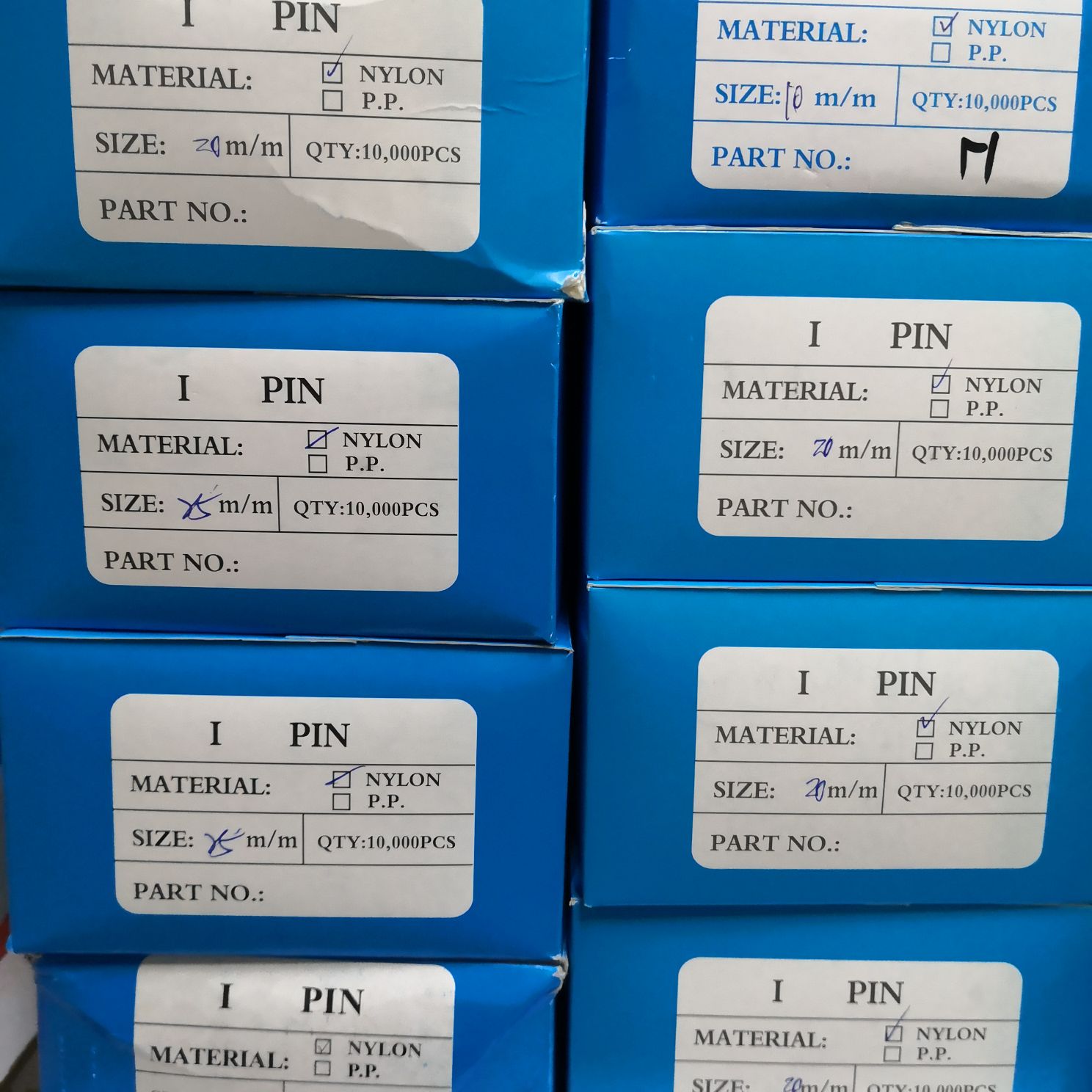 Nylon H Fine Plastic Needle Umbrella Socks Special Box 11 Thousand Pieces 20 Boxes Length 5 Mm -50 Mm Various Models Item Picture