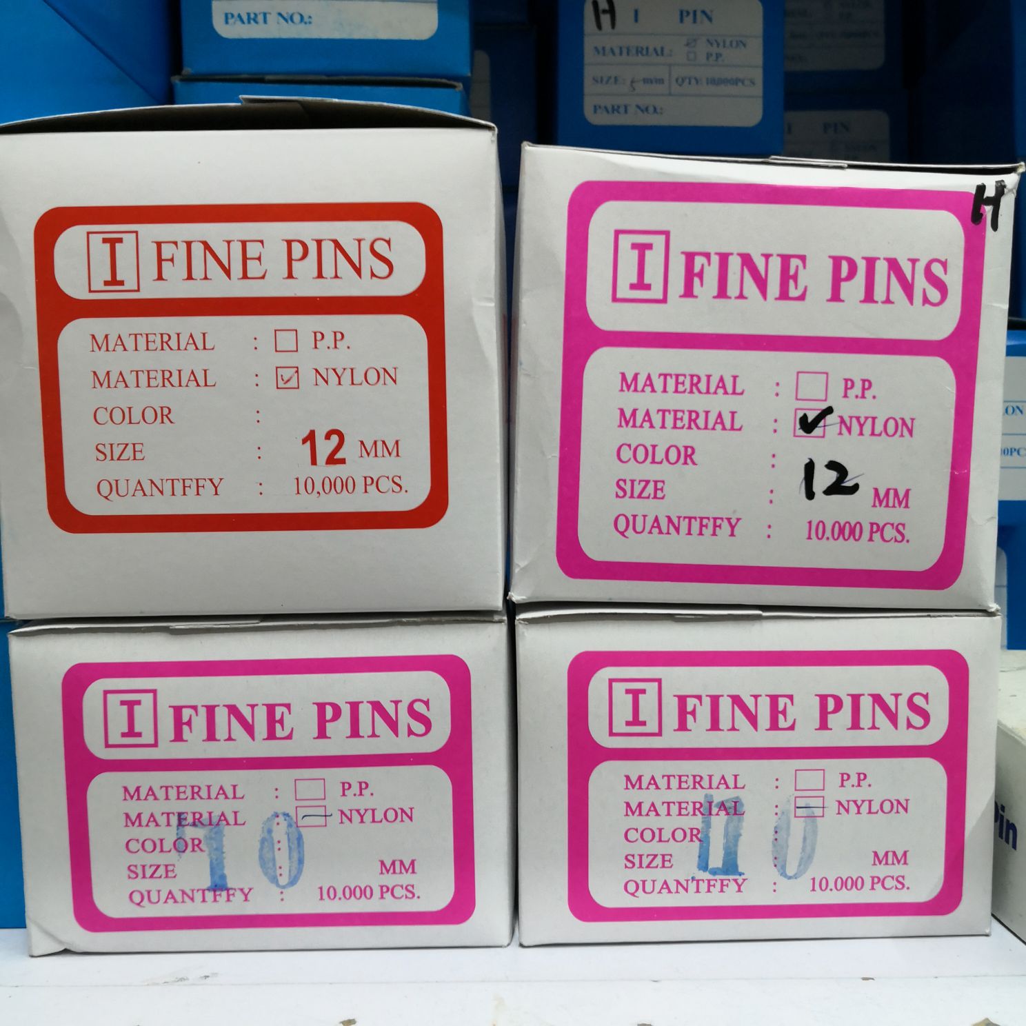 Nylon H Fine Plastic Needle Umbrella Socks Special Box 11 Thousand Pieces 20 Boxes Length 5 Mm -50 Mm Various Models Application Scenario