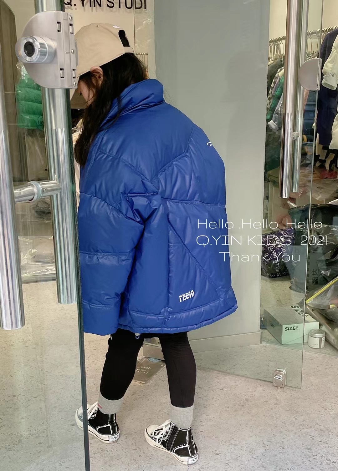 Autumn And Winter Korean Version Of The New Boys And Girls Warm Coat Casual Sports Coat Cold Clothing Down Jacket Padded Jacket Padded Jacket Thickened 3 Specification drawing