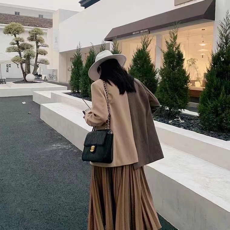 Autumn And Winter New Korean Version Slimming Long Sleeve Long Trench Coat Dress Coat Women's 6 Specification drawing