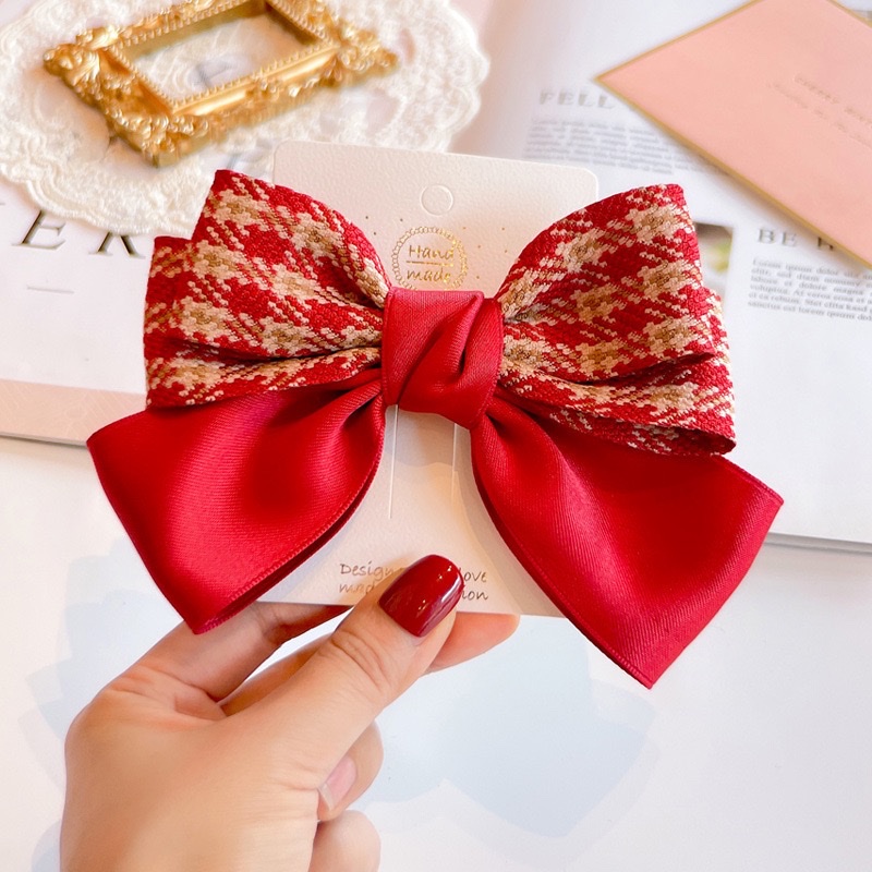 Girls And Children Hair Clip Red Specification drawing