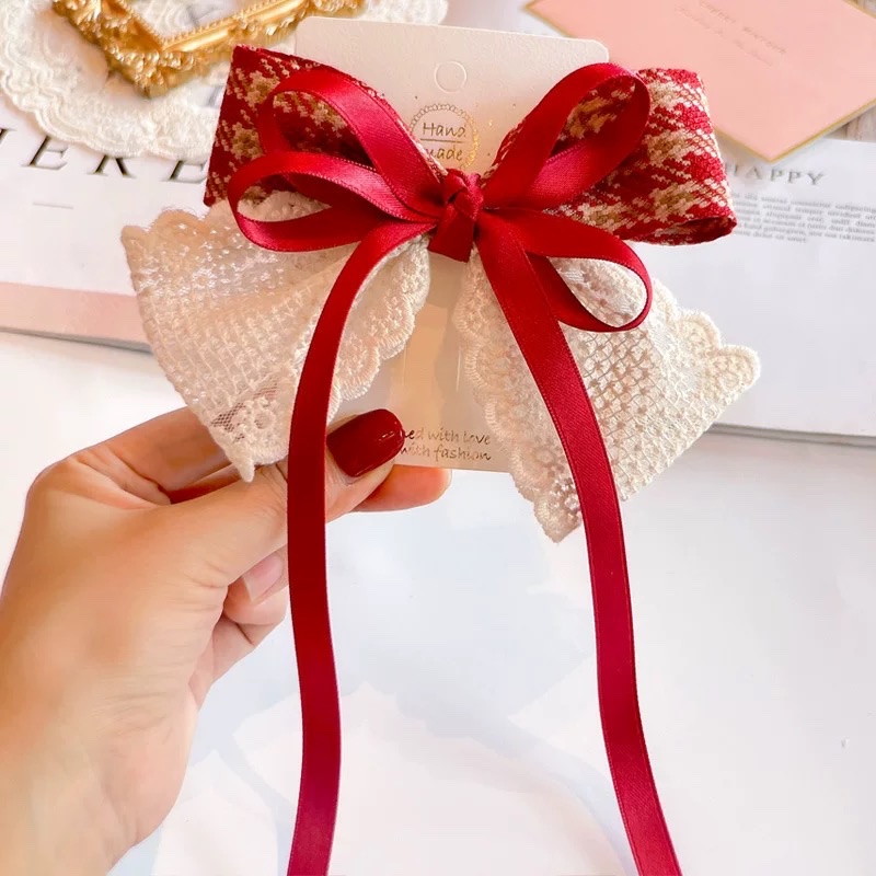 Girls And Children Hair Clip Red details Picture