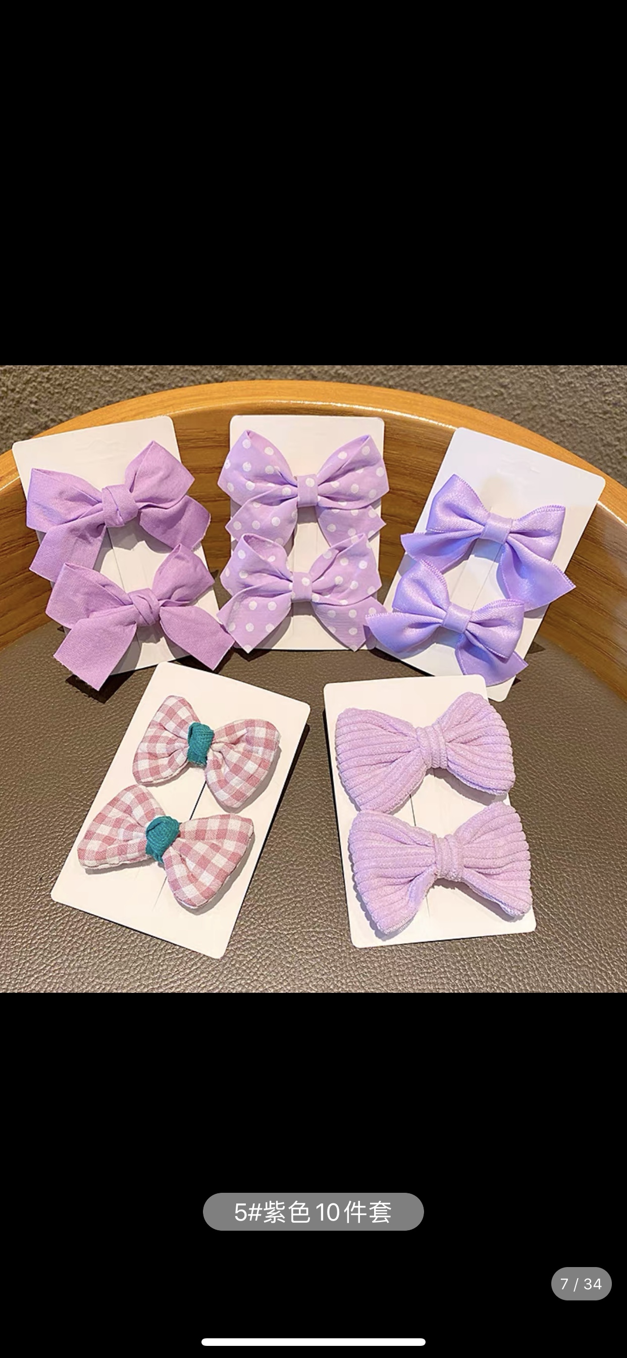 Hairpin Set Bow Tie For Girls And Children