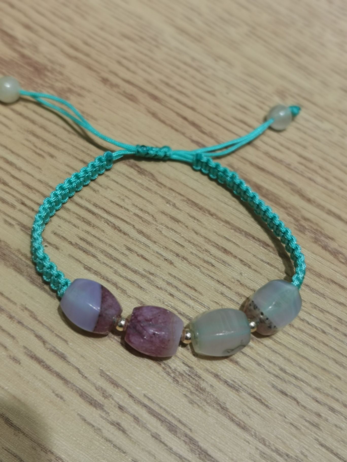 手工编织红绳招财转运珠草莓晶手链女紫水晶闺详情1