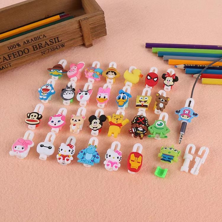 Data cable earphone cable protective cover earphone hook