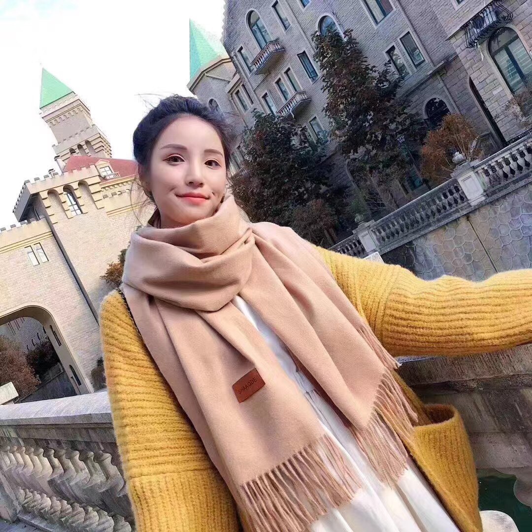 Japan And South Korea Pure Color Autumn And Winter New Specification drawing