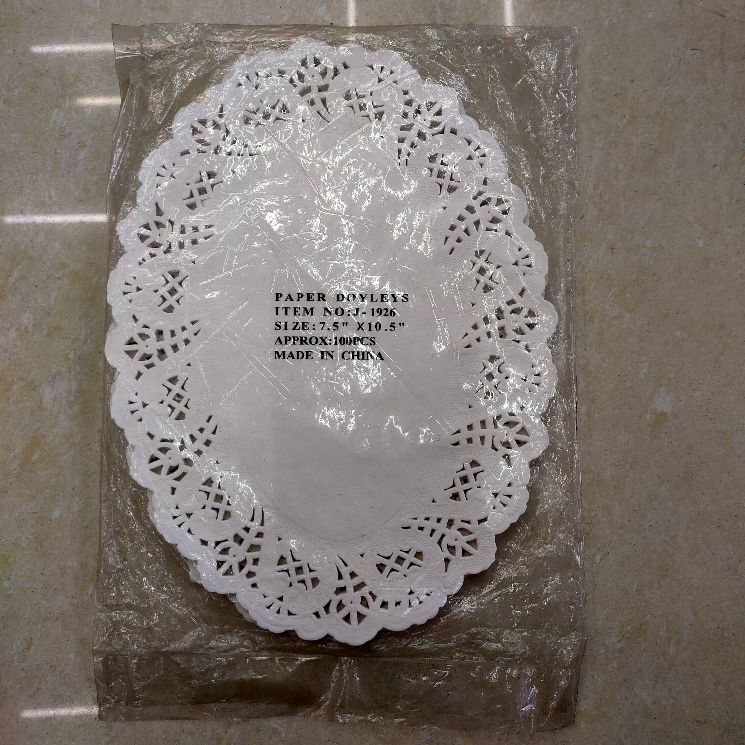 Manufacturers Direct One-Time Various Models Of Greaseproof Paper Round Placemat, Color Peach Flower Backing Paper