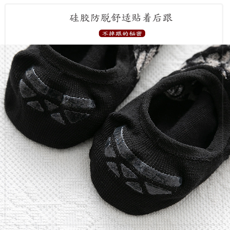 Silicone Anti-Slip Strip Detail on Socks