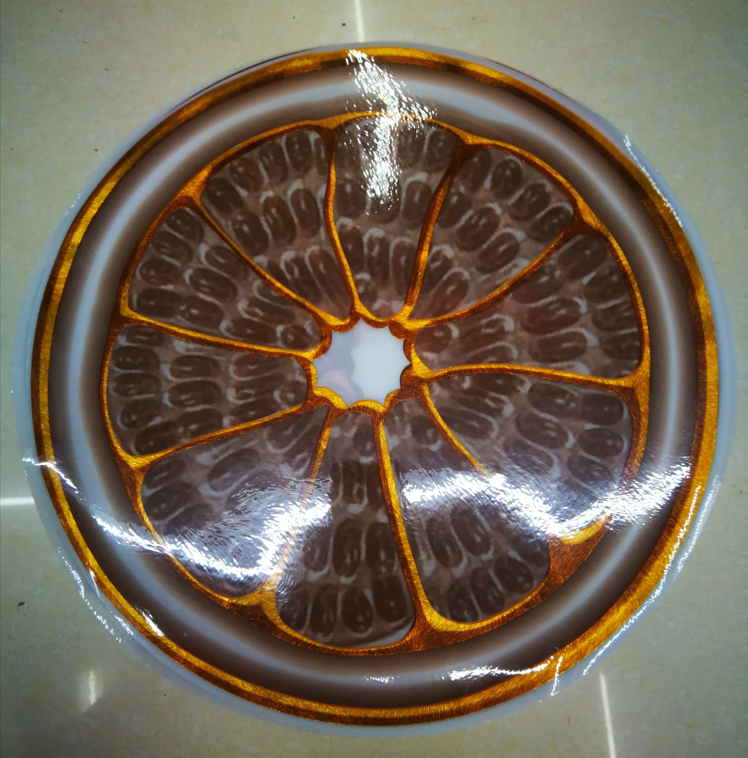 38Cm Round Placemat, Pvc Placemat details Picture