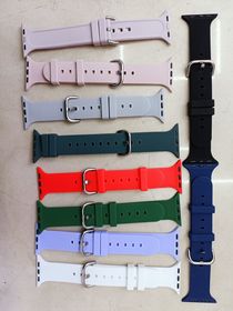Twill silicone watch strap naked