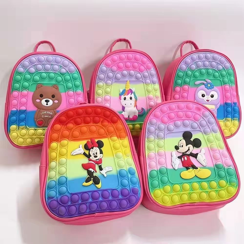 2022 new rat control pioneer children silica gel bag rainbow change decompression silica gel bag manufacturer wholesale