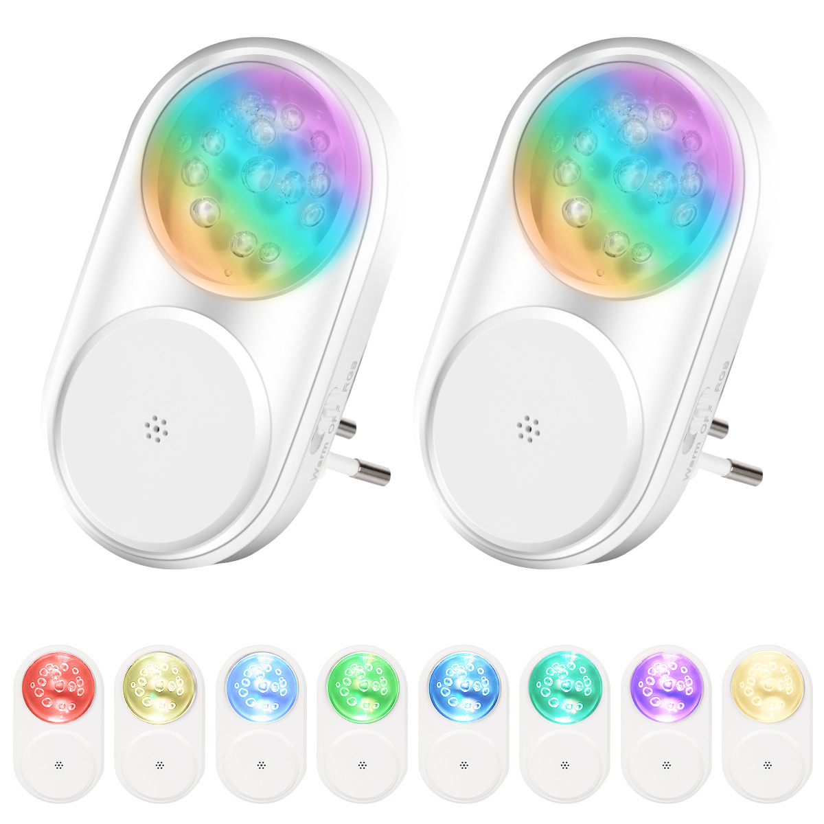 New smart LED light control night light RGB colorful atmosphere light baby room with sleeping light bedroom corridor convenient light
