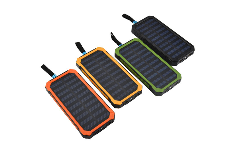 Solar ultra-thin mobile power supply 20000mah with light charging bank Item Picture