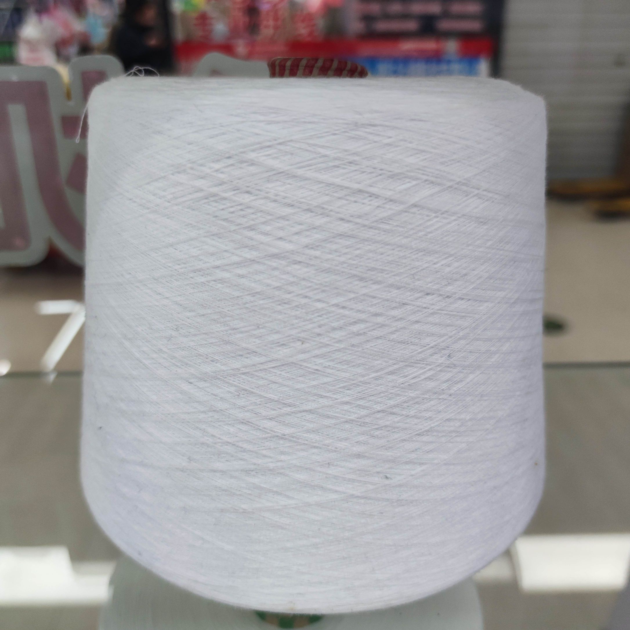 Fubon Textile All Cotton Imitation Yarn Pure Cotton Colored Cotton Yarn High Quality 21 32 Double Equity White