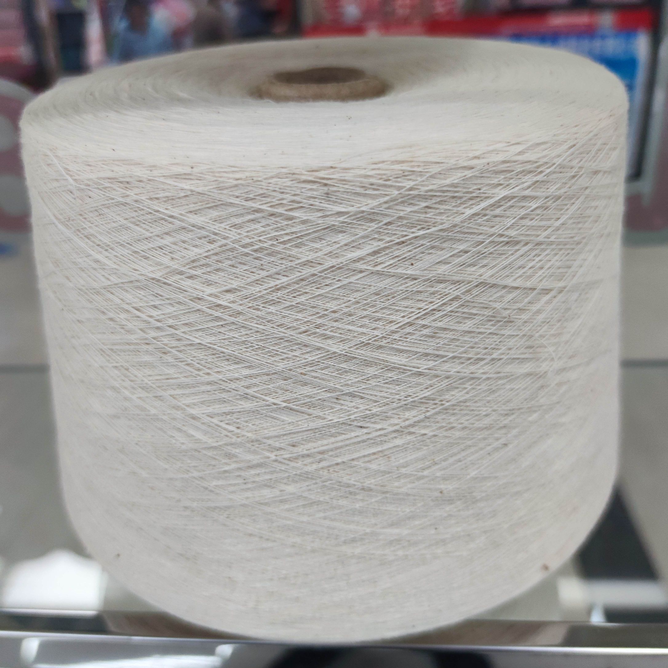 Fubon Textile All Cotton Imitation Yarn Pure Cotton Colored Cotton Yarn High Quality 21 32 Double Strands White