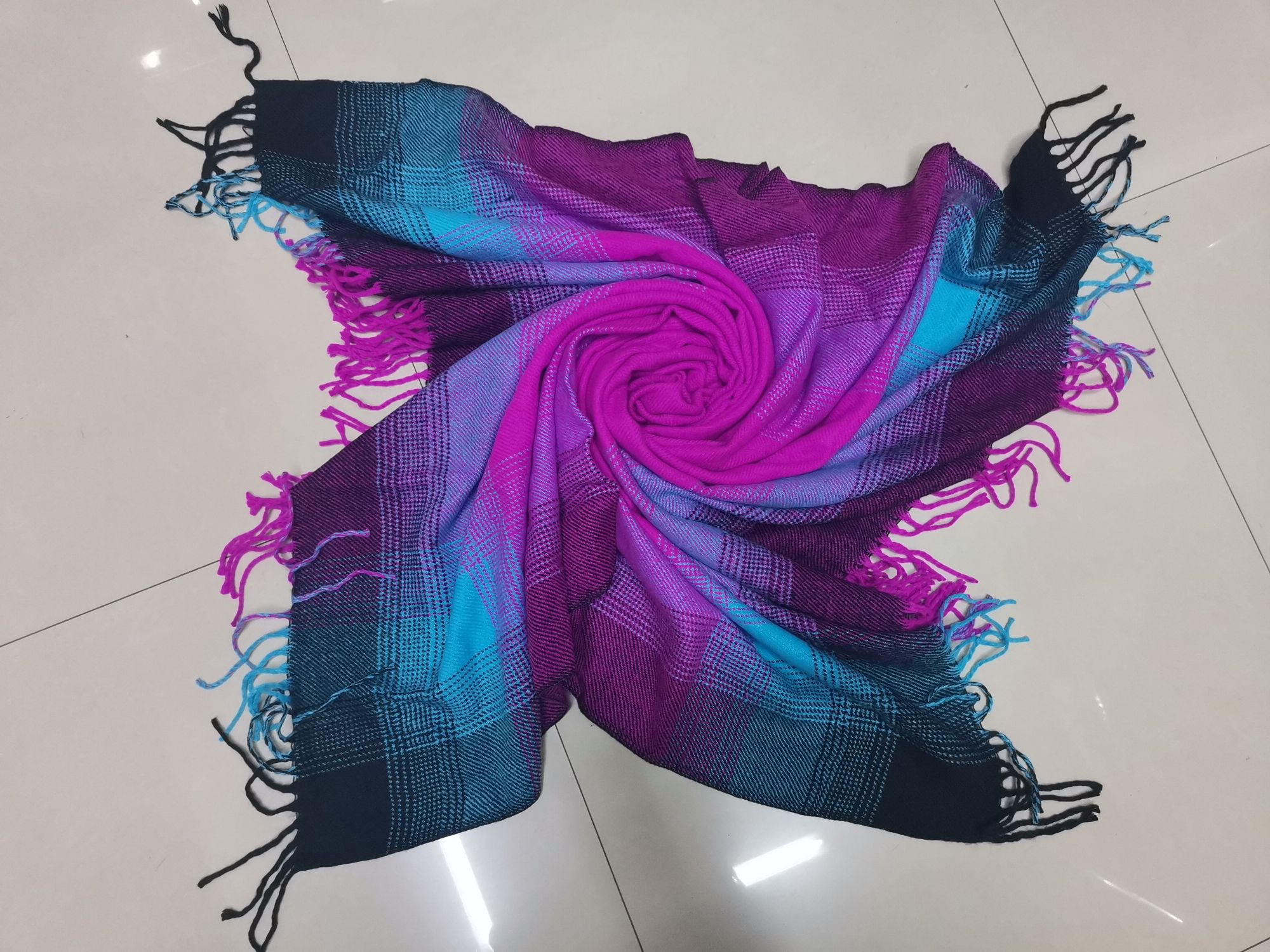 Wide Strip Square Plum Red Ten Blue Specification drawing