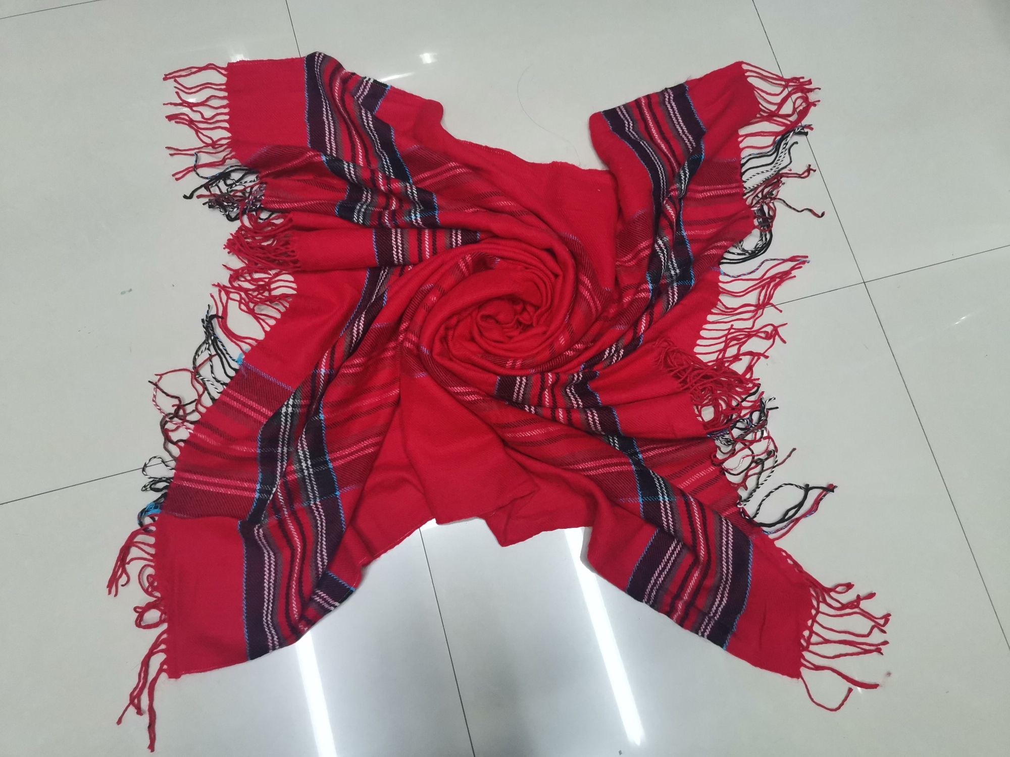 Wide Strip Color Square Bright Red Specification drawing