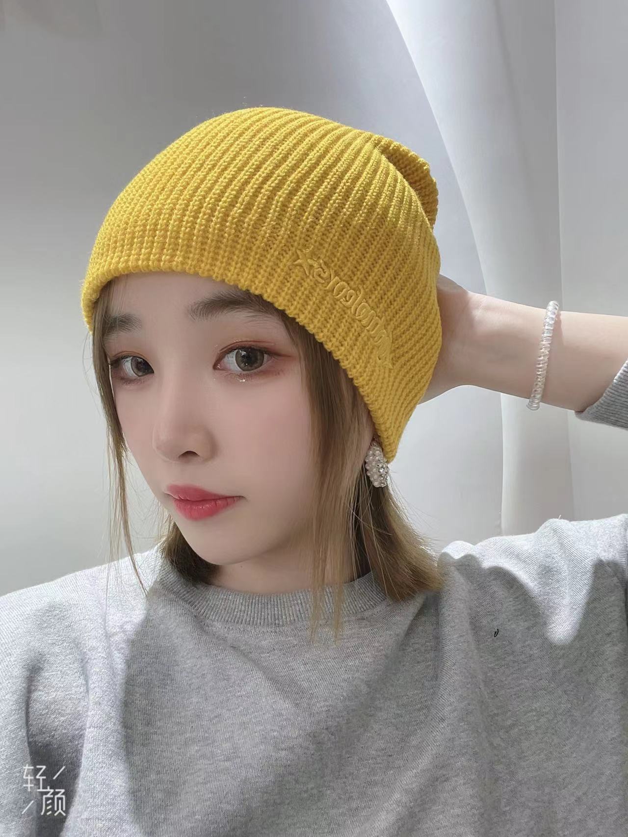 Basin hat hat knitting hat with you hat industry fashion network red explosive Li Jiaqi recommended warm and cold 01 thumbnail