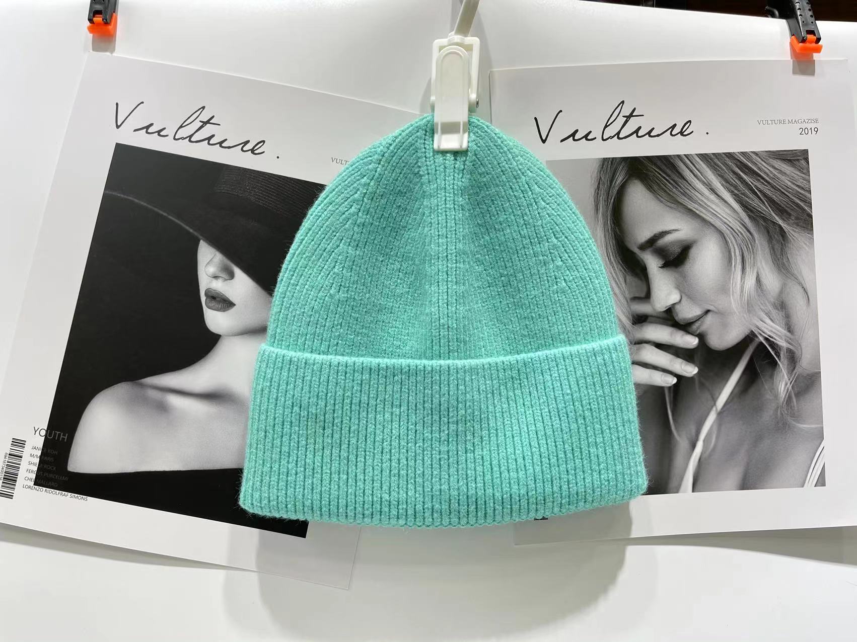 Pale green cold hat basin hat hat knitted hat Zuo you hat industry fashion network red explosive style Li Jiaqi recommended warm and cold thumbnail