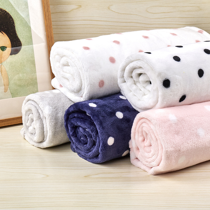 Office Flannel Blanket Printed Nap Air Conditioning Blanket Gift Fleece Blanket Wholesale Knee Blanket