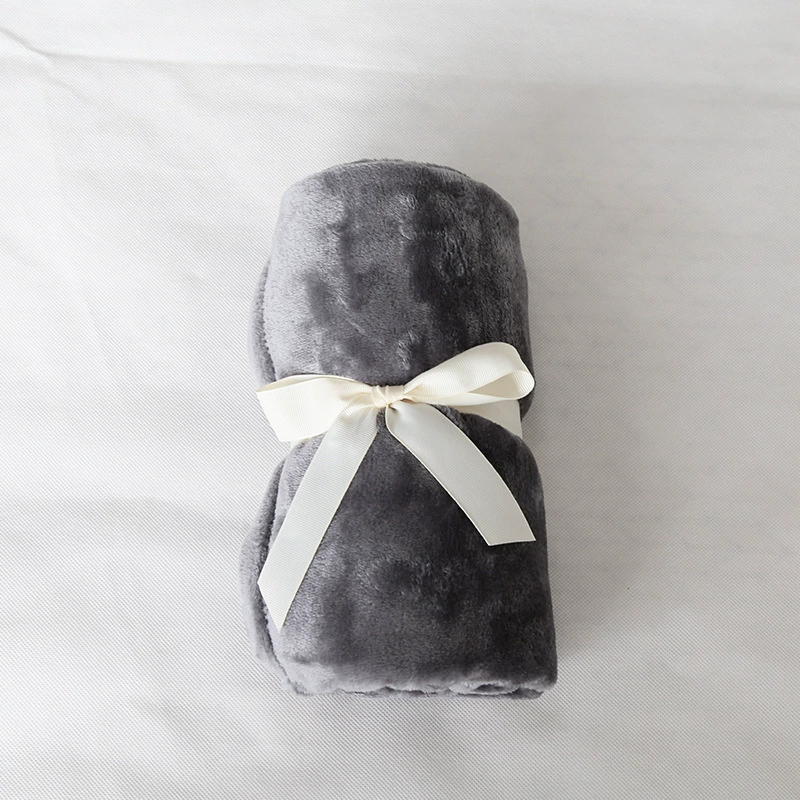Solid Color Flannel Blanket Office Nap Blanket Autumn/Winter Air Conditioning Blanket Knee Blanket Wholesale