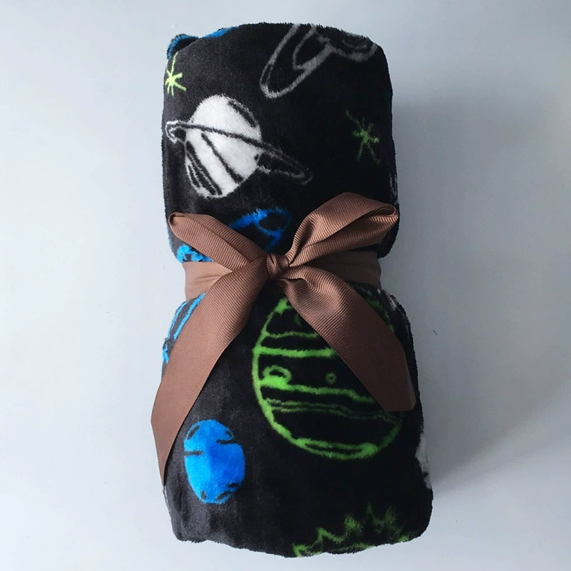 Office Flannel Blanket Printed Air Conditioning Blanket Pet Gift Plush Blanket Wholesale Knee Blanket