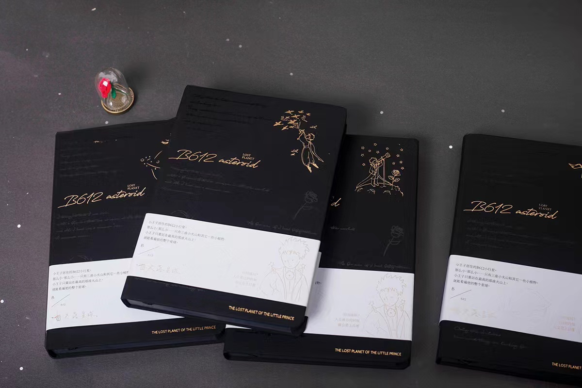 Xinhong Muke Stationery Classic Vintage Hardcover Hard Copy Account Black Card Notes College And Primary School Students Notepad 2001 details Picture