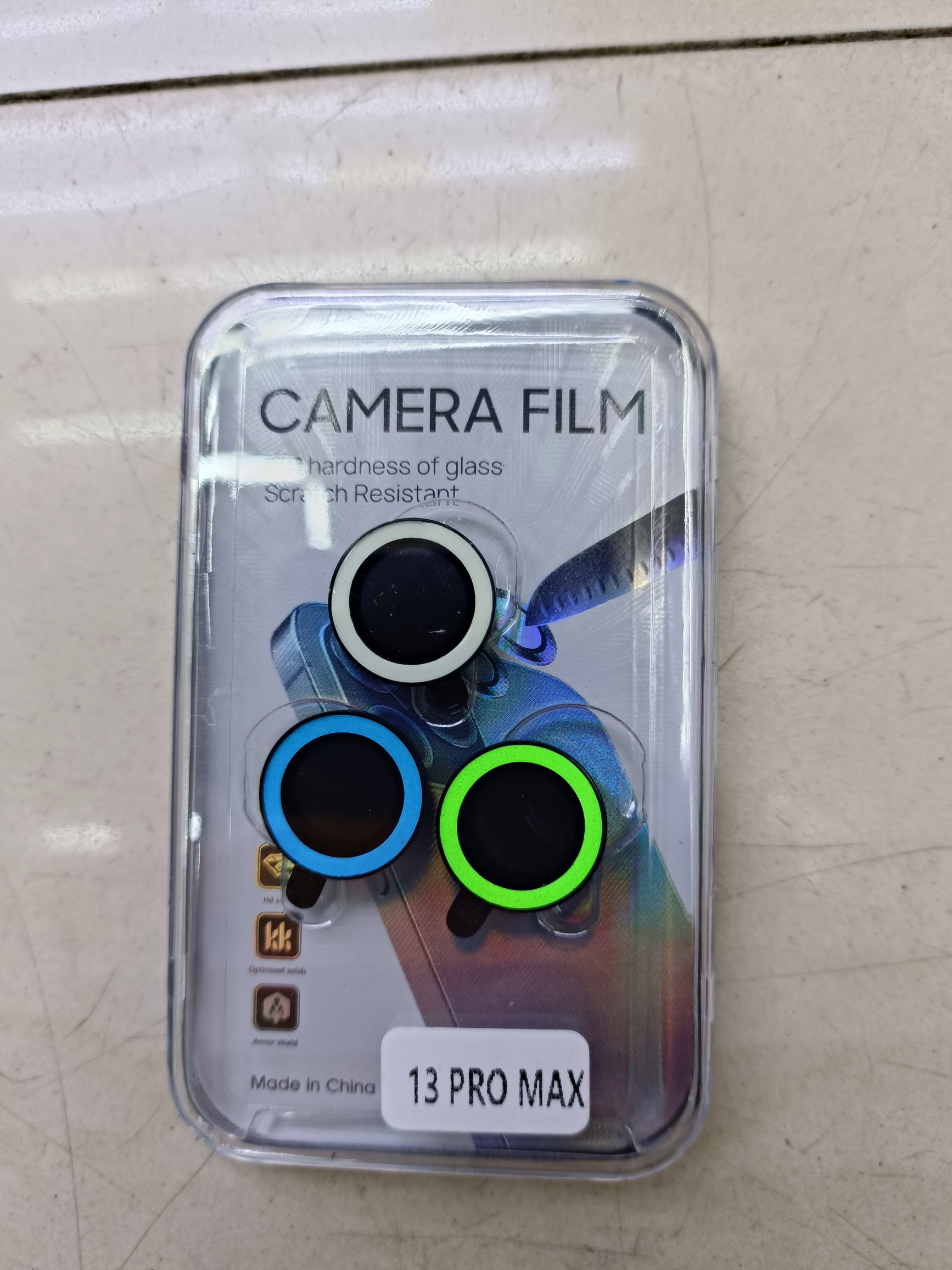 Glow-in-the-dark camera case Mobile phone lens protective film