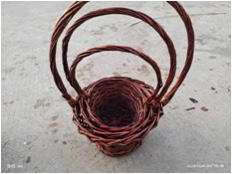 Wicker Flower Basket Gift Basket Set Three details Picture