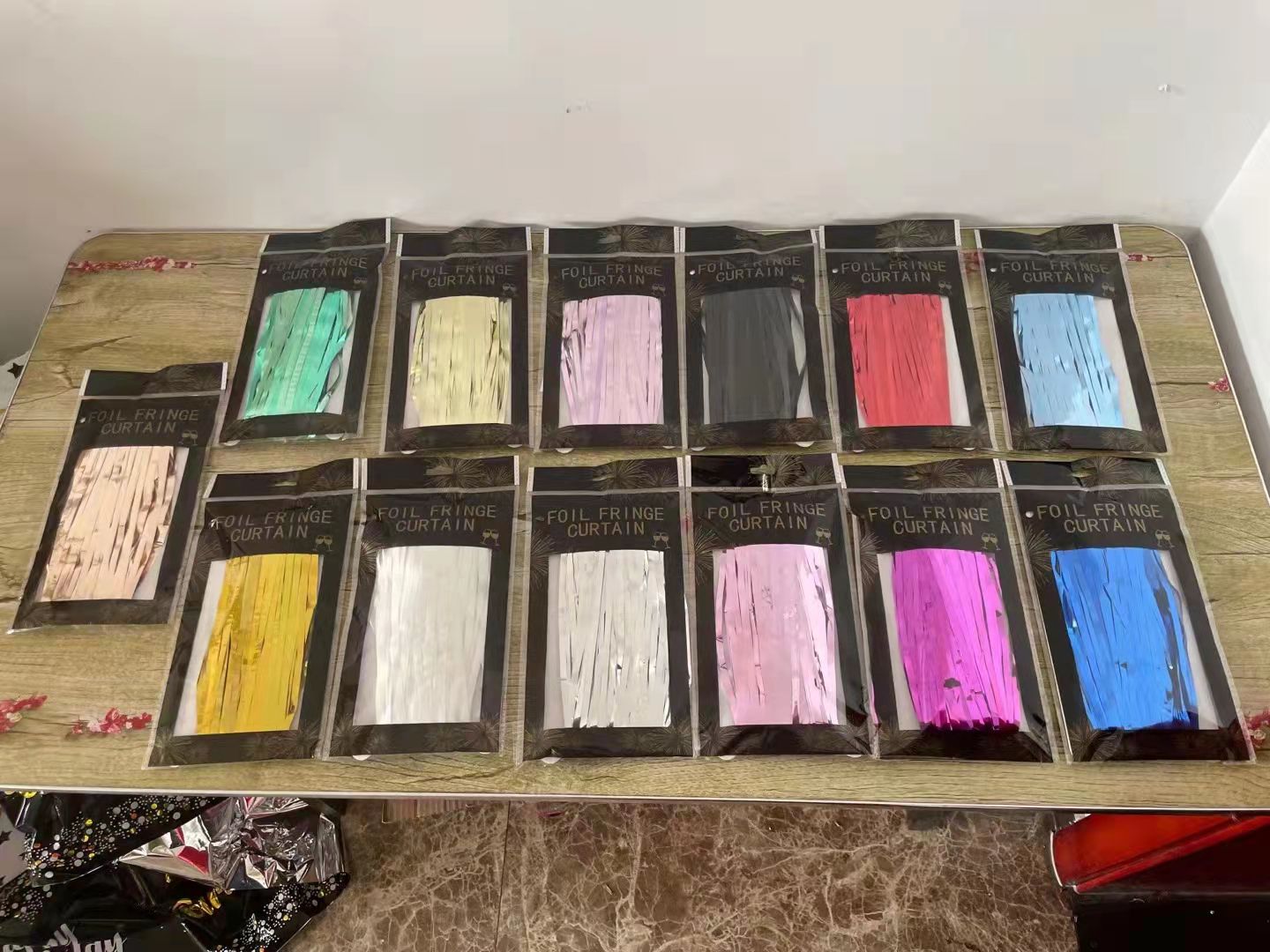 Factory direct sales 1*2 meters rain curtain, square curtain thumbnail