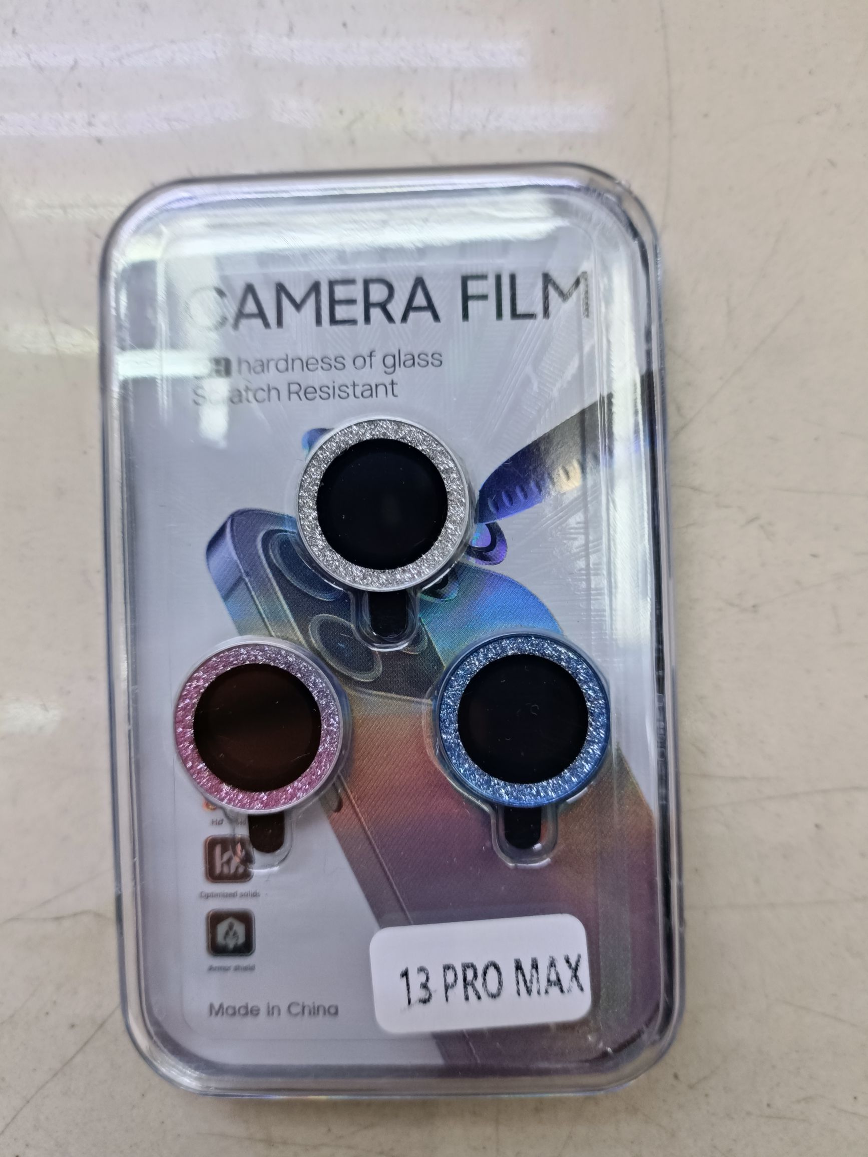 Glitter camera case Mobile phone lens protective film