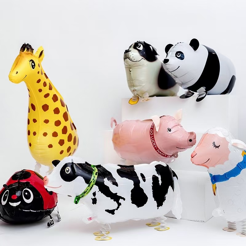 Walking animal aluminum membrane balloon