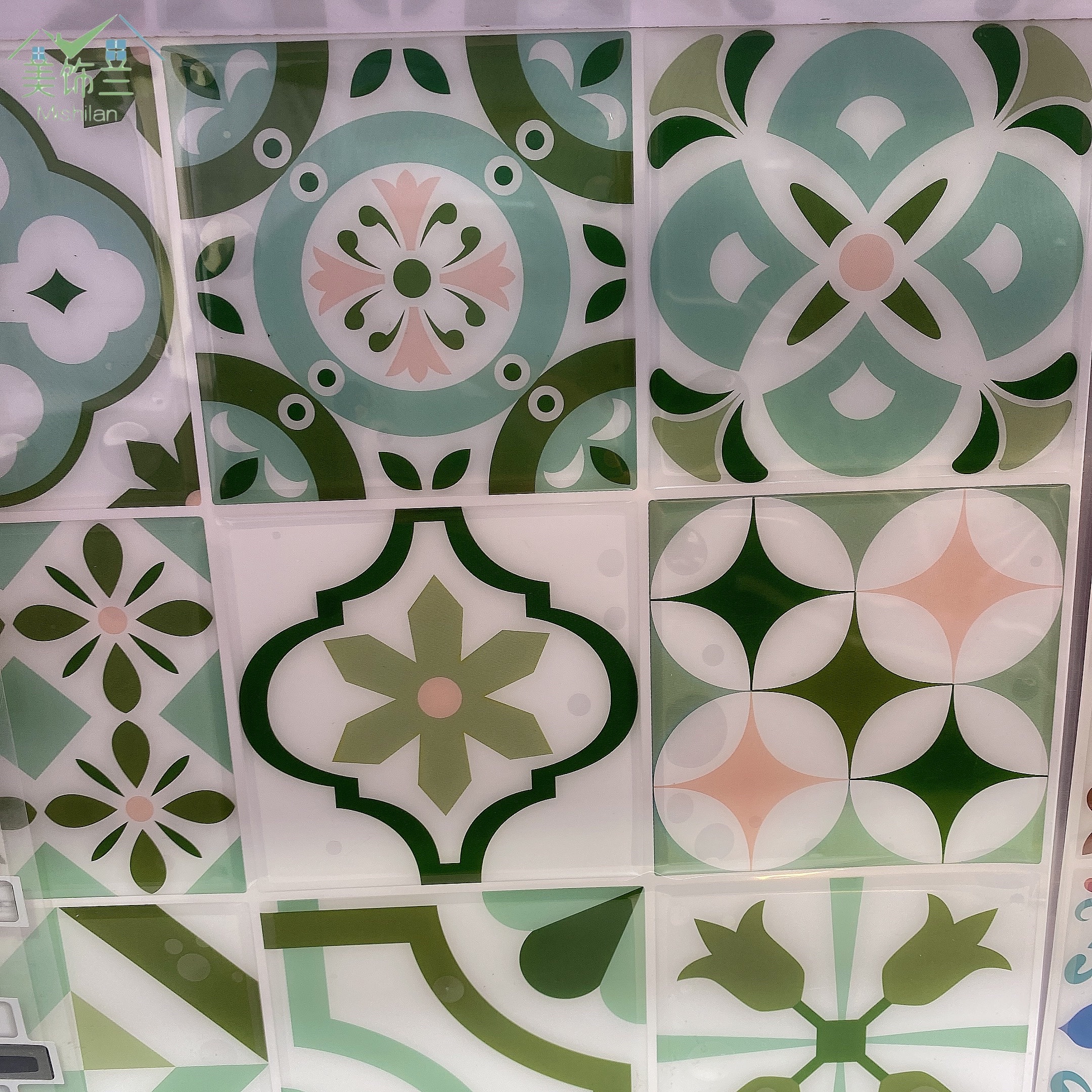 Self-adhesive Mosaic tile paste imitation glue 3D wall paste living room kitchen decoration waterproof, oil and moisture proof tile paste thumbnail
