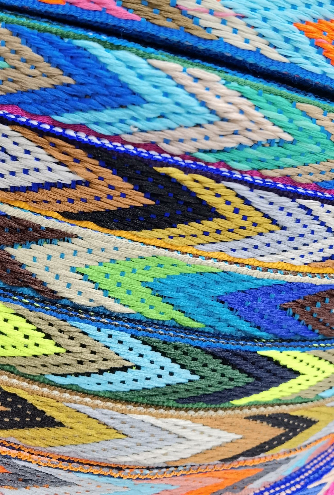 2Cm Polyester Intercolored Ribbon Accessories Bag Decoration Belt Specification drawing