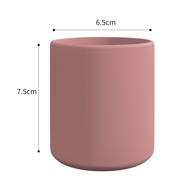 Manufacturers Direct Platinum Silicone Simple Cup Handy Cup Baby Drink Cup Amazon Baby Complementary Food Tableware undefined