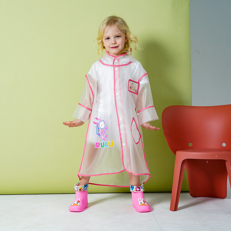 Children's Raincoat Boys Children Full Body Girls 2021 Baby Kindergarten Transparent Primary School One-Piece Poncho