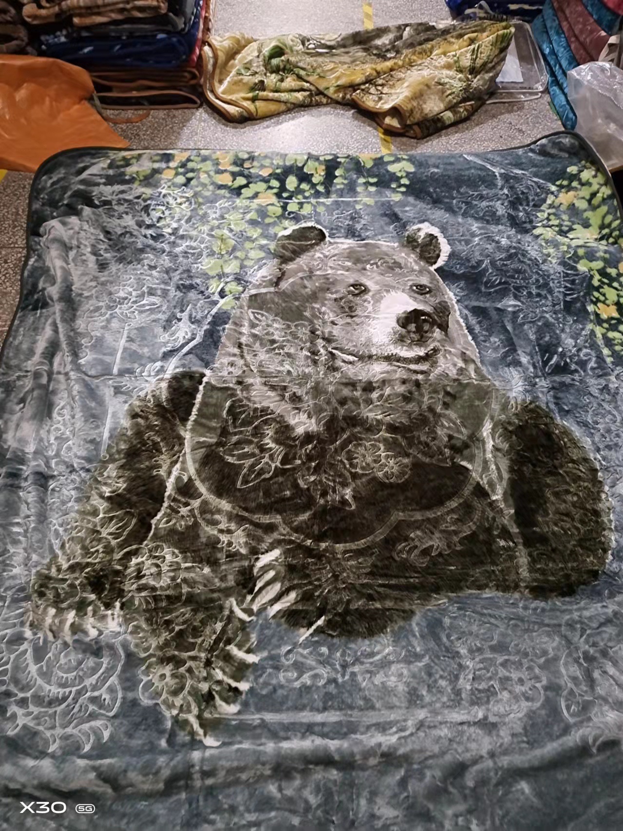 Warp Knitted Super Soft Single Animal Blanket Specification drawing