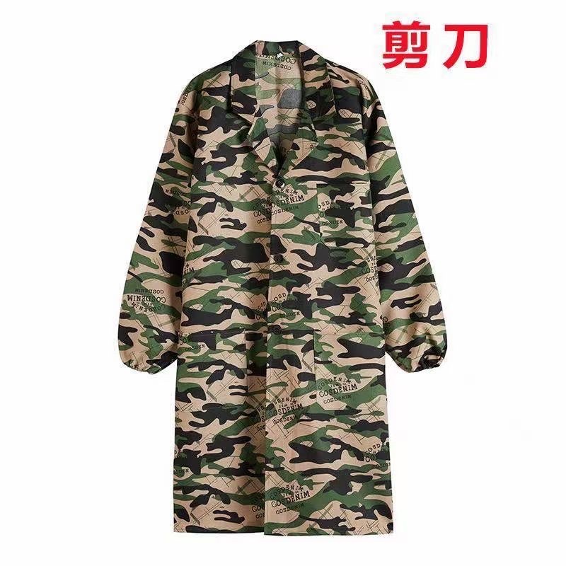 Work Clothes Men's Gown Long Labor Protection Clothing Camouflage Clothing Factory Clothing Breeding Auto Repair Dirt Resistant Wear Resistant Blue Coat Transport Clothing Item Picture