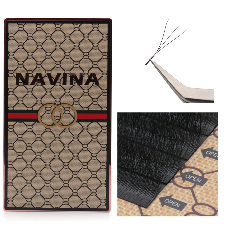 Navina Yavya Graft Planting False Eyelashes 0.05 Clover 3D Fairy Flower One Second Bloom Foreign Trade Exclusively Specification drawing