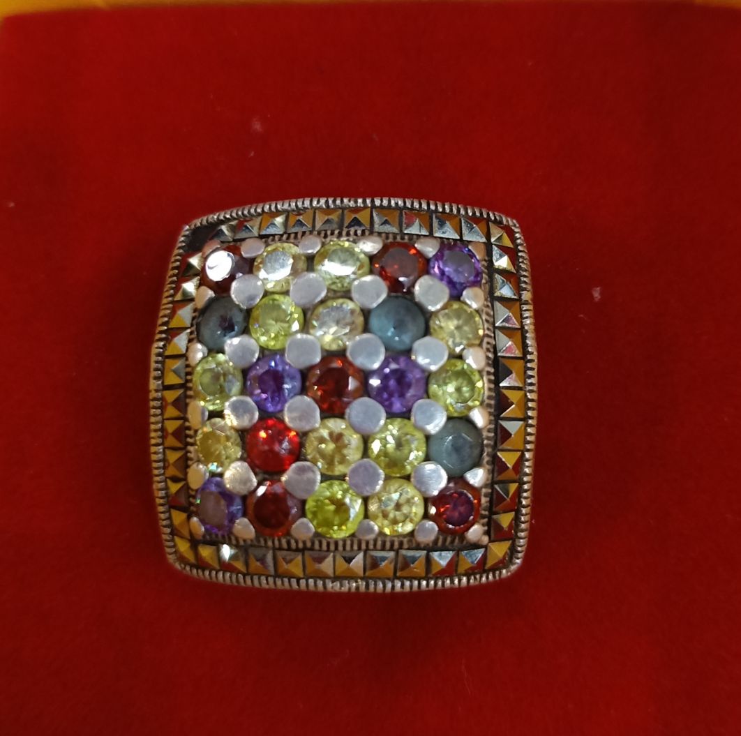 Fangyan Jewelry Thai Silver Diamond Ring