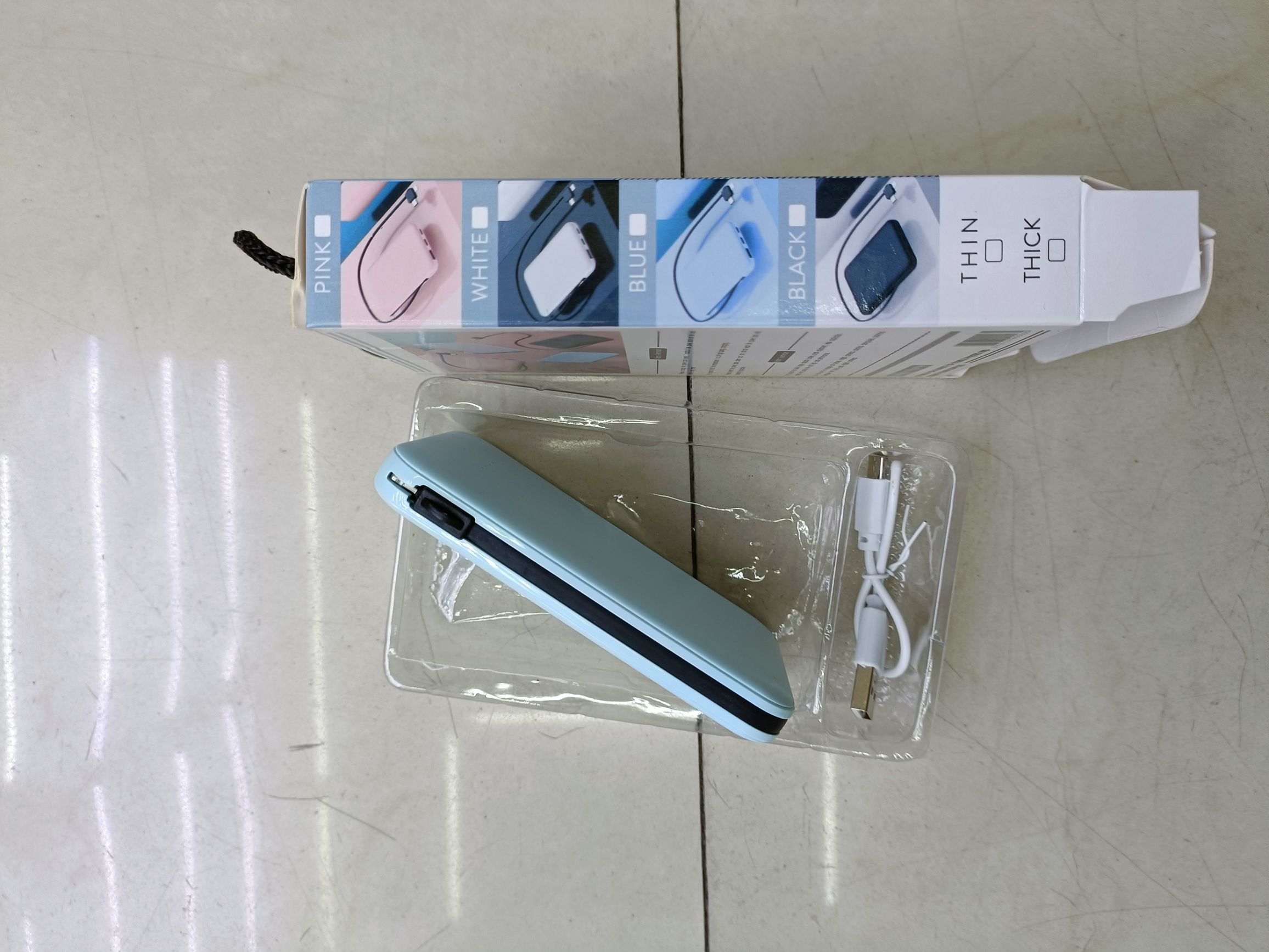 Light and portable with cable charging bank mobile power supply Application Scenario