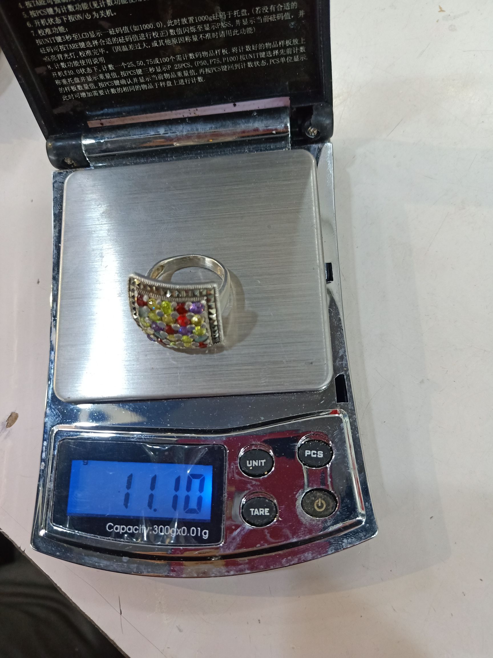 Fangyan Jewelry Thai Silver Diamond Ring Item Picture