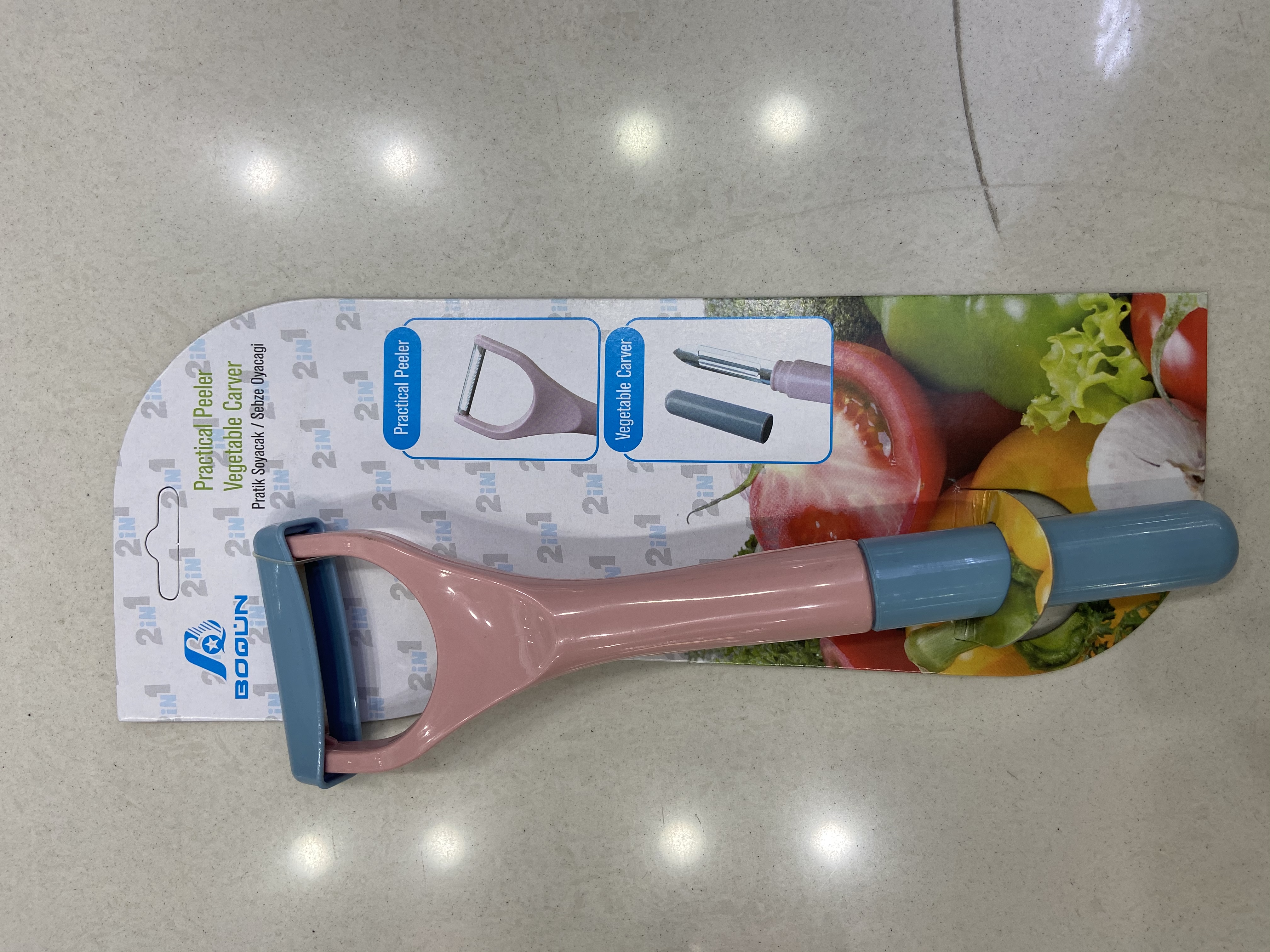 Two-in-one peeler